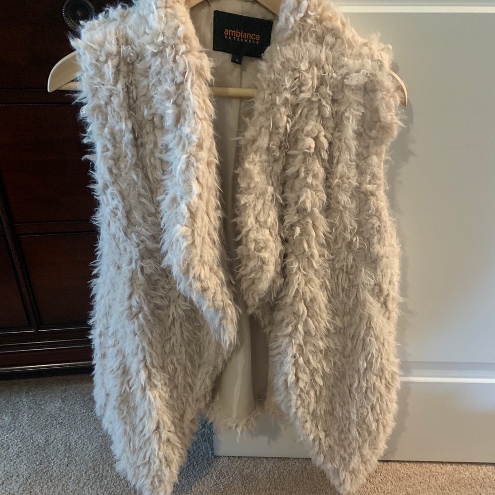 Fuzzy vest.